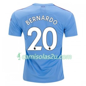 Camisolas de Futebol Manchester City Bernardo 20 Equipamento Principal 2019/20 Manga Curta